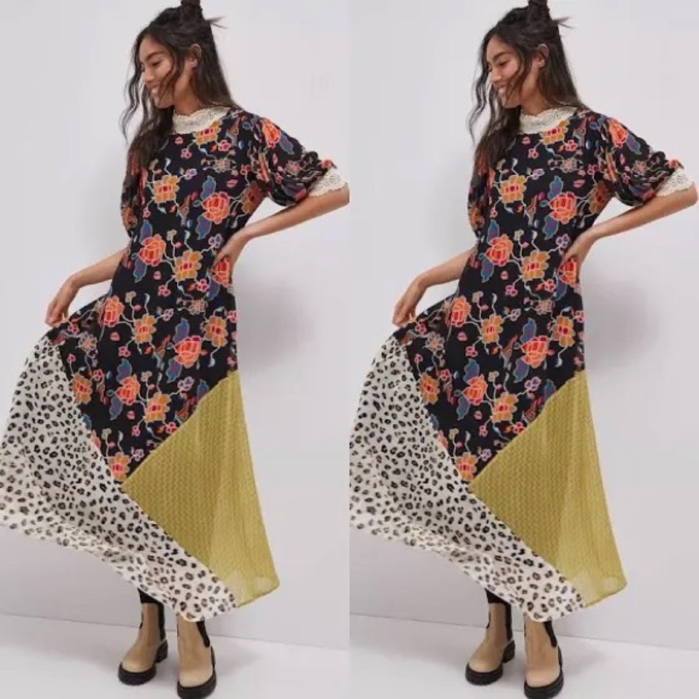 Anthropologie Soniya Maxi Dress Verb by Pallavi Singhee